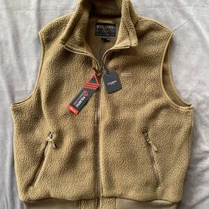 Filson Tan Fleece Vest